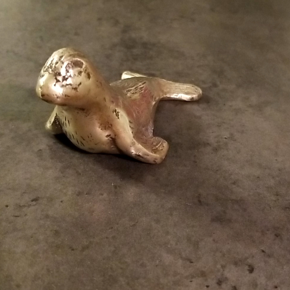 Handmade brass seal/ sealion
